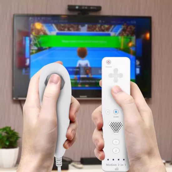 2 in 1 Motion Plus Remote and Nunchuck Controller for Wii U