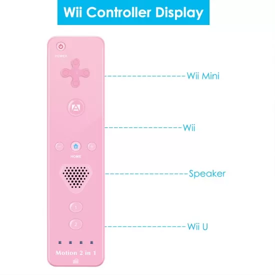 2 in 1 Motion Plus Remote and Nunchuck Controller for Wii U