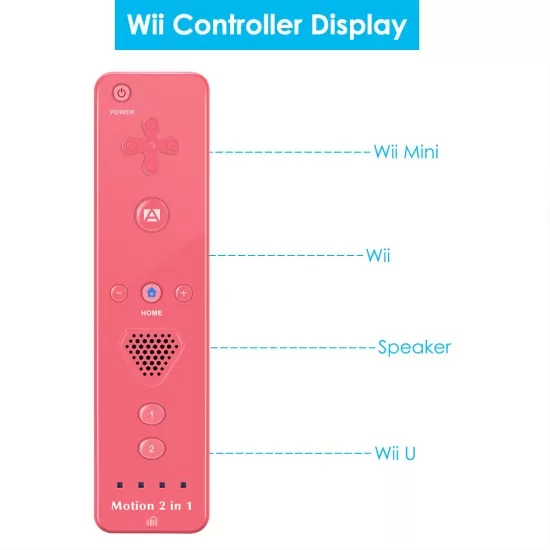2 in 1 Motion Plus Remote and Nunchuck Controller for Wii U