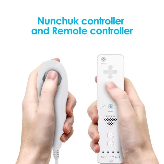 2 in 1 Motion Plus Remote and Nunchuck Controller for Wii U