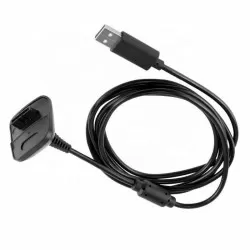 1.8m 2 in 1 Play and Charge Kit Replacement USB Charging Cable for Xbox 360