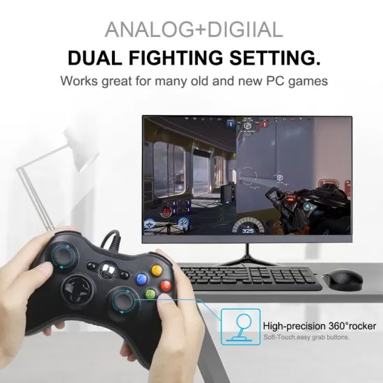 USB Wired Controller for Xbox 360 Game Controller For X-BOX 360 & PC Gamepad Game Joystick