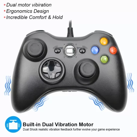 USB Wired Controller for Xbox 360 Game Controller For X-BOX 360 & PC Gamepad Game Joystick
