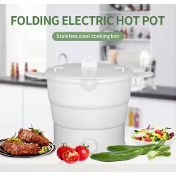 Folding Silicone Hotpot Electric Multi-Function Cooker 