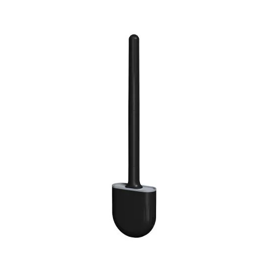 Silicone Toilet Brush with Toilet Brush Holder Wall-Mounted Cleaning Brush Set