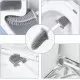 Silicone Toilet Brush with Toilet Brush Holder Wall-Mounted Cleaning Brush Set