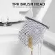 Silicone Toilet Brush with Toilet Brush Holder Wall-Mounted Cleaning Brush Set