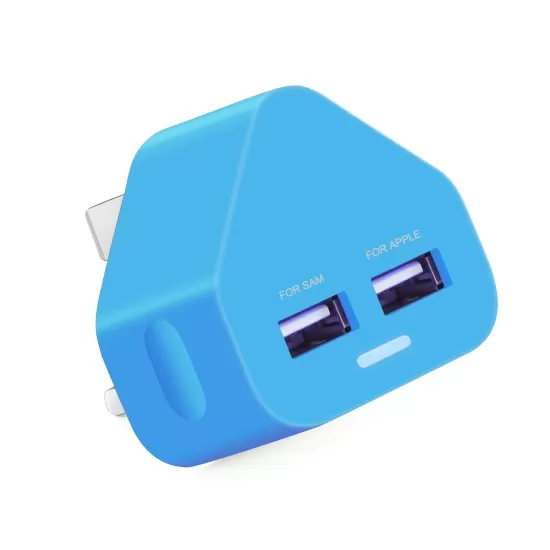 Dual USB Mains Charger 2A