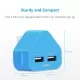 Dual USB Mains Charger 2A
