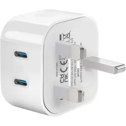 Dual PD 20W USB-C + USB-C Fast Charging Plug