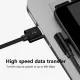 Elbow Fabric Right-Angled 90 Degree Fast  Charging  Data Cable for iPhone 8 Pin Android Type-C in 3 colours  