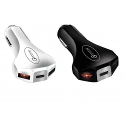 Dual USB + Type C QUALCOMM 3.0 Fast Car Charger