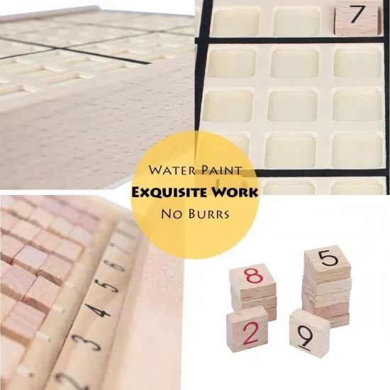 Classic Wooden Digital Sudoku Board Game with Drawer