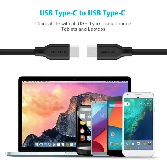 100W 5A PD Fast Charging Data Cable USB-C To USB-C