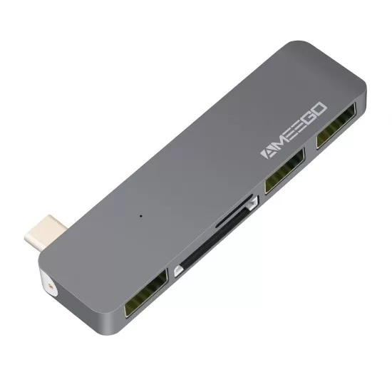 USB C to 3 USB A Card 2.0 for Macbook 5-in-1 USB HUB