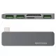 USB C to 3 USB A Card 2.0 for Macbook 5-in-1 USB HUB