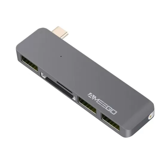 USB C to 3 USB A Card 2.0 for Macbook 5-in-1 USB HUB