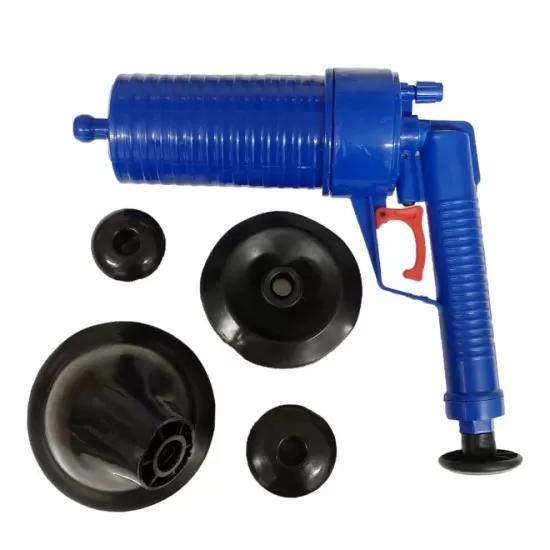 Air Pump Plunger Toilet Sink Drain Bath Shower Pipe Blockage Unblocker