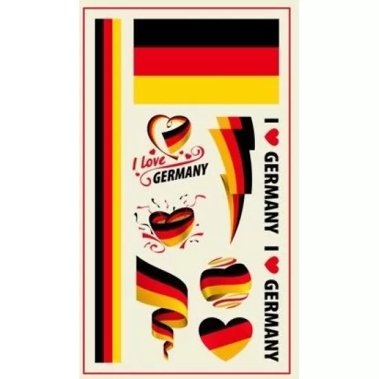 World Cup Team's Tattoo's - 10 Pack - Countries D - J