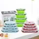 Silicone Lunch Box Foldable Microwave Oven Bento Lunchbox Kitchen Home School Picnic Camping Food Storage Container 