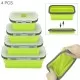 Silicone Lunch Box Foldable Microwave Oven Bento Lunchbox Kitchen Home School Picnic Camping Food Storage Container 
