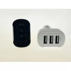 Curved Triple USB Car Charger 4.1A