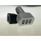 Curved Triple USB Car Charger 4.1A