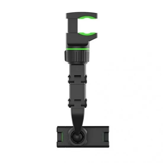 360° Rotation Adjustable Rearview Mirror Mount Phone Holder