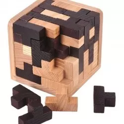 54 Piece T-Shape Magic Flight  Wooden Puzzle
