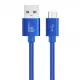 Nylon Braided Fast Charging USB Data Cable for Micro USB Wire Long 1M 2M 3M in 11 Colours   