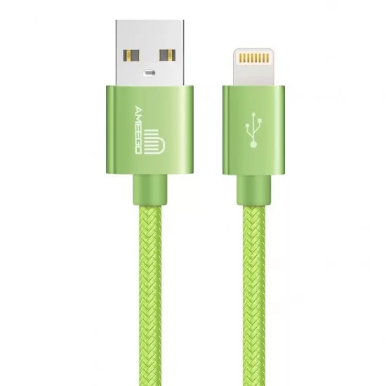 Nylon Braided Fast Charging USB Data Cable for iPhone 8 Pin Wire Long 1M 2M 3M in 11 Colours 