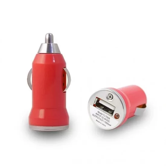 1A Model Phone Power Car Adapter USB Mini Universal Car Charger in 9 Colours