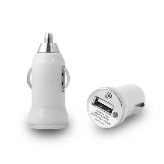 1A Model Phone Power Car Adapter USB Mini Universal Car Charger in 9 Colours