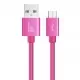 Nylon Braided Fast Charging USB Data Cable for Micro USB Wire Long 1M 2M 3M in 11 Colours   