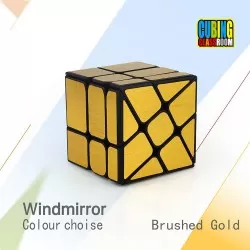 3x3 Windmirror Brushed Sticker Cube DIY Puzzle Toy