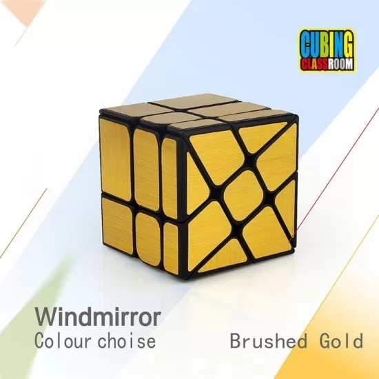 3x3 Windmirror Brushed Sticker Cube DIY Puzzle Toy