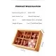 6pcs/set Kongming Lock Brain Teaser Wooden Puzzles in Wooden Gift Box 