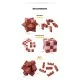 6pcs/set Kongming Lock Brain Teaser Wooden Puzzles in Wooden Gift Box 