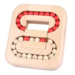 Rotating Magic Bean Finger Wooden Bead Puzzle Toys