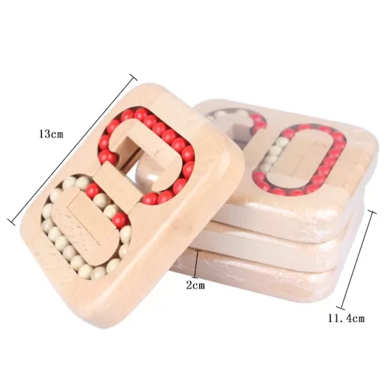 Rotating Magic Bean Finger Wooden Bead Puzzle Toys