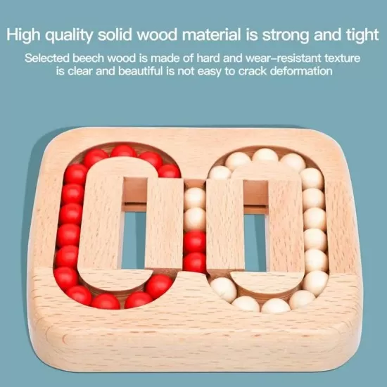 Rotating Magic Bean Finger Wooden Bead Puzzle Toys