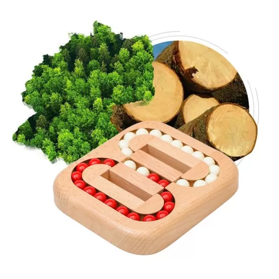 Rotating Magic Bean Finger Wooden Bead Puzzle Toys