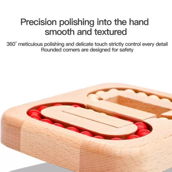 Rotating Magic Bean Finger Wooden Bead Puzzle Toys