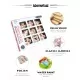 9  Pcs/set 3D Beech Wooden Lu Ban Kong Ming Lock IQ Puzzle – Children Brain Teaser Educational Wooden IQ Puzzle