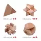 8 Pieces/Set Brain Busters Metal and Wooden 3D Puzzle Educational Toys
