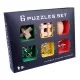 6PCS/Set Metal and Wooden Puzzle