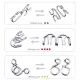 6PCS/Set Metal and Wooden Puzzle