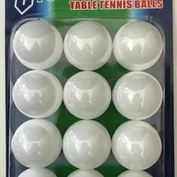 Table Tennis Balls 40mm - 12 Pack - White