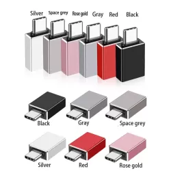 Aluminium USB C OTG Adapter Type C Male to USB A  Converter