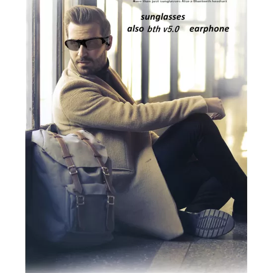 Wireless Bluetooth 5.0 Smart Polarized Sunglasses Stereo Headset Headphones Earphone